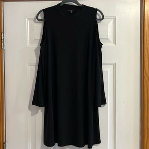 Tiana B. Dress Black Peek-a-Boo Sleeves